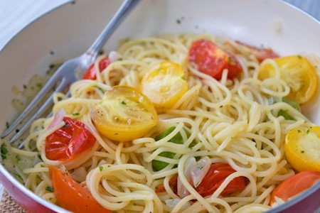 Schnelle Nudelpfanne
