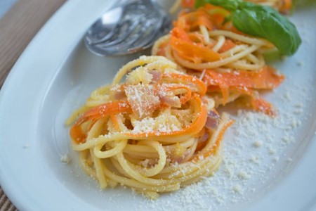 Spaghetti Rüebli Nester