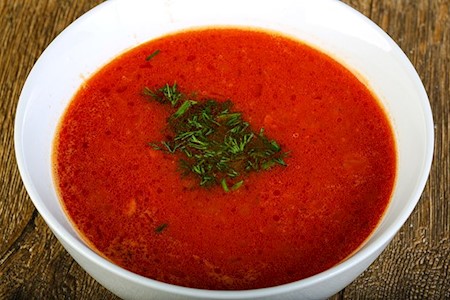 Tomaten Bouillon klar