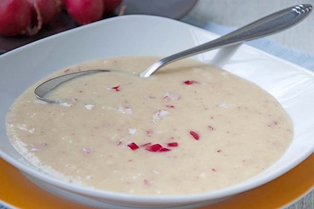 Vegane Radieschensuppe
