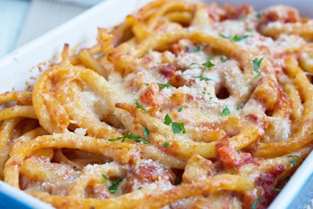 Vegetarischer Makkaroniauflauf