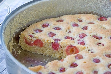 Versunkener Kirschkuchen