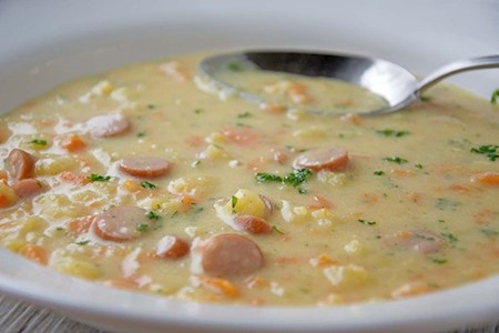 Würzige Kartoffelsuppe
